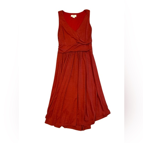 Anthropologie Maeve Dress Nora Burnt Orange Sleeveless Surplice Top Size XS - Picture 3 of 6
